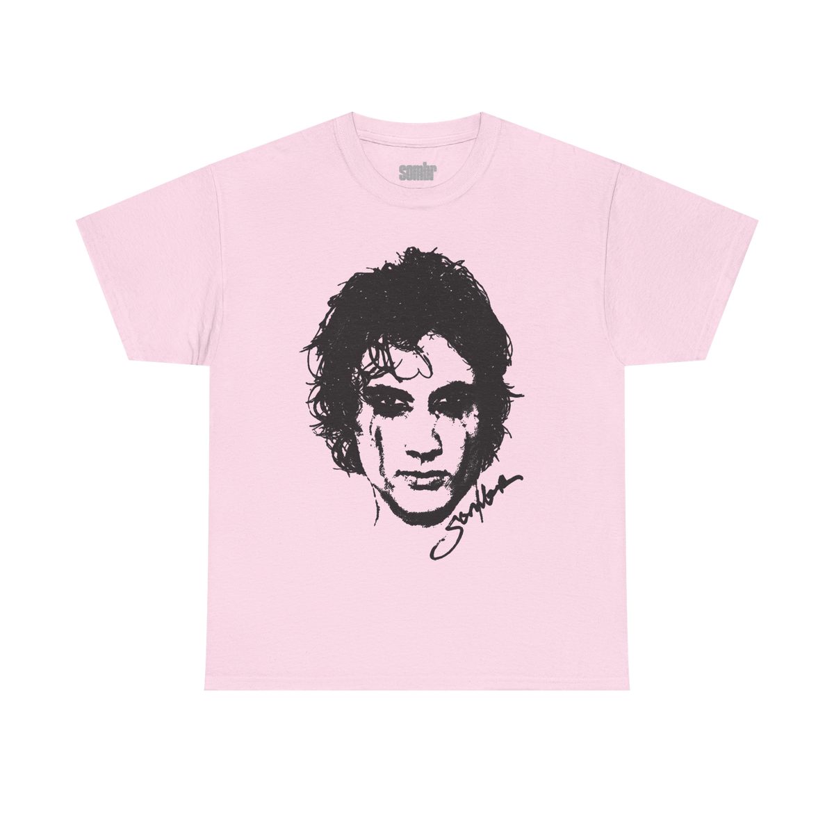 Sombr Tour Merch – Pink Portrait Tee