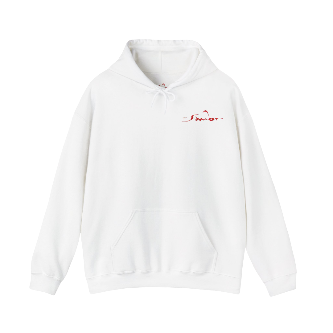 Sombr Tour Merch - You Are The Reason Tour White Hoodie