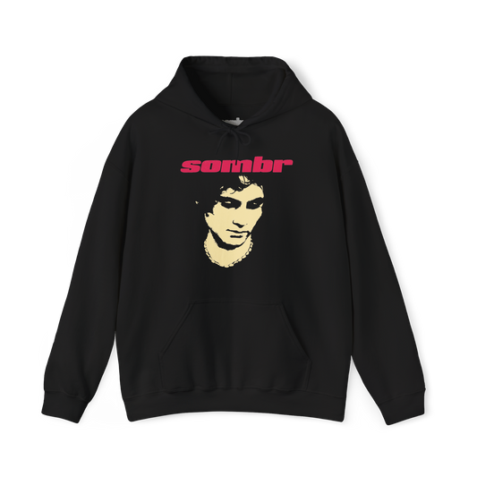 Sombr Tour Merch – Sombr Looking Down Photo Black Hoodie