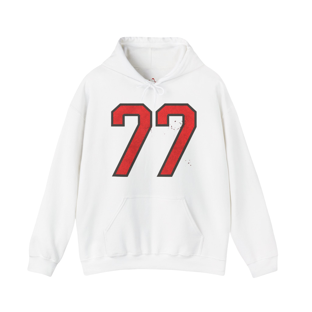 Sombr Tour Merch - I Barely Know Her 77 White Hoodie