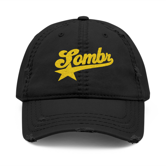 Sombr Tour Merch – Sombr Yellow Star Distressed Hat