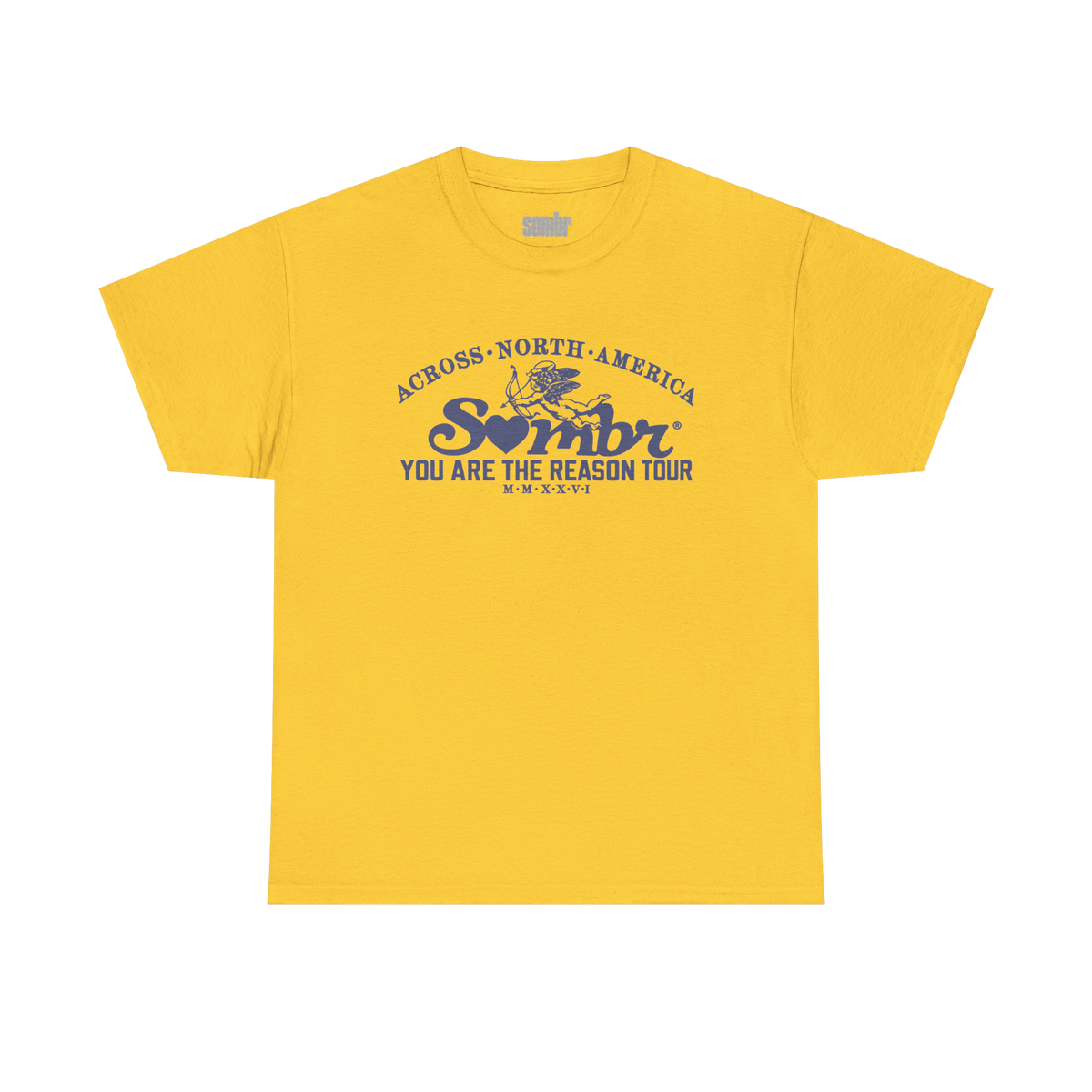 Sombr Tour Merch – Sombr Yellow Tee