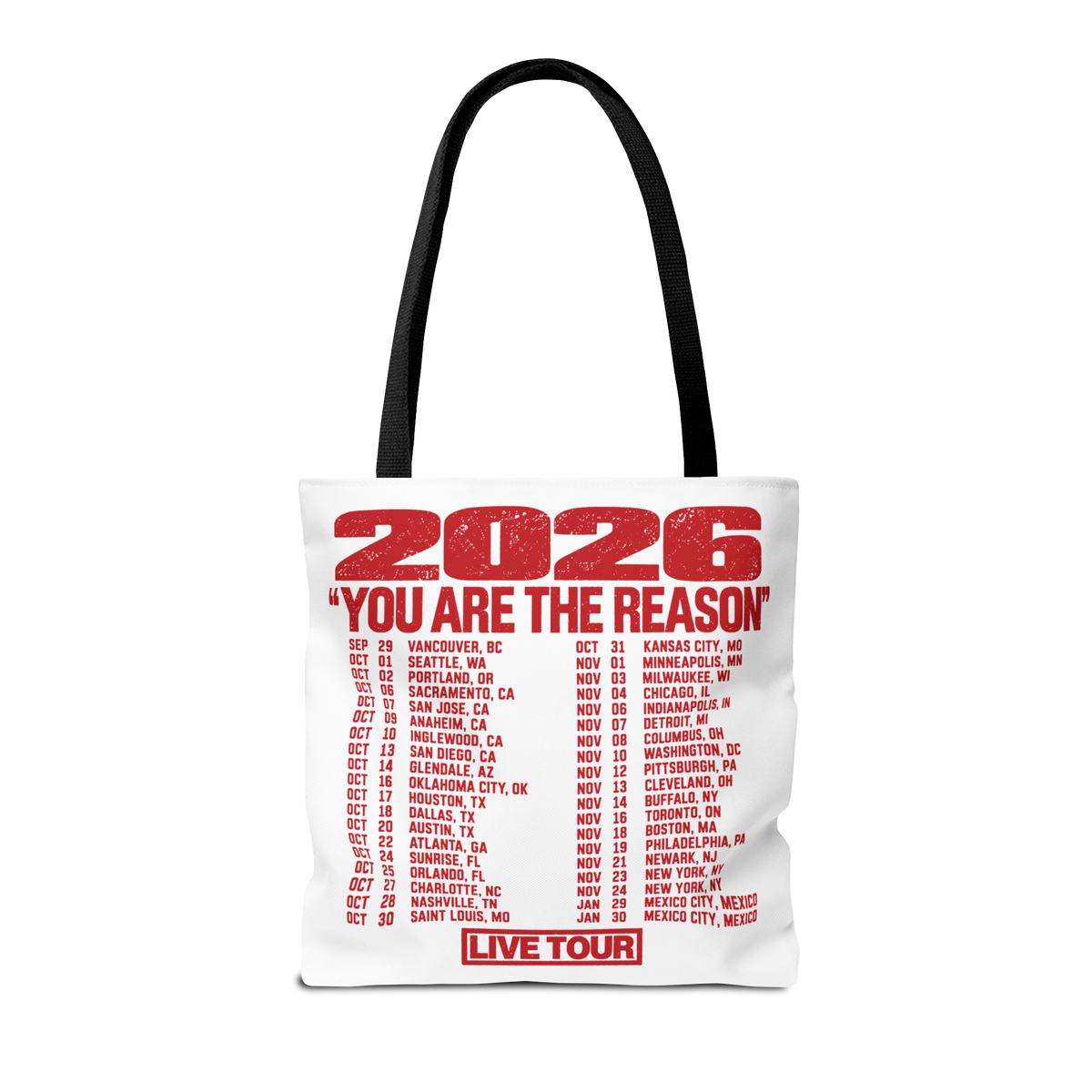 Sombr Tour Merch - You Are The Reason Exclusive Tour Tote